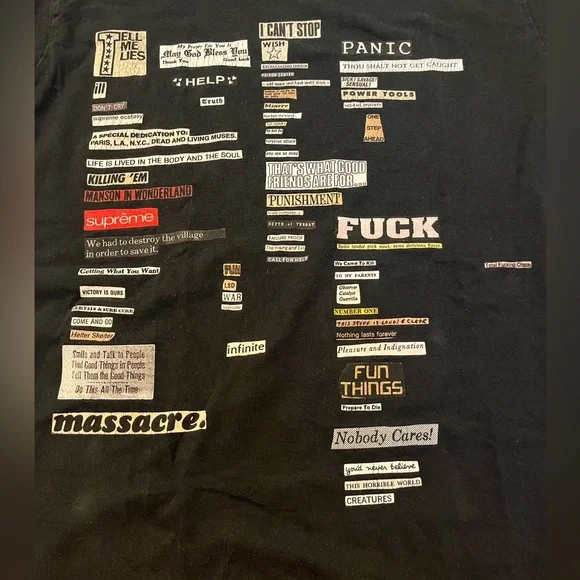 Supreme Black Graphic Tee - Picture 3 of 3